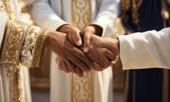 Hand, Bridal Clothing, Sleeve, Gesture, Finger, Religious Item