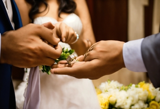 Hand, Bridal Clothing, Wedding Dress, Gesture, Dress, Finger