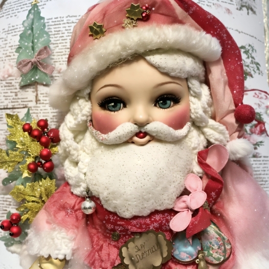 Head, Beard, Christmas Ornament, Santa Claus, Christmas Decoration, Facial Hair