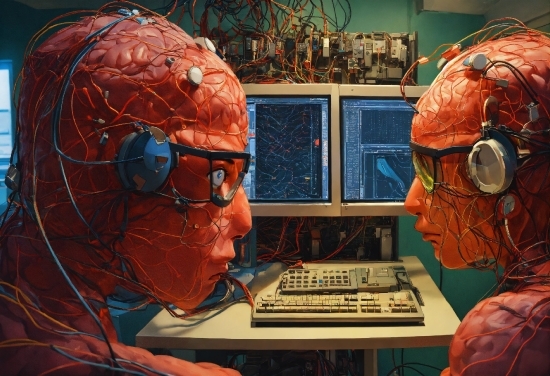 Head, Organ, Computer Monitor, Human Body, Jaw, Computer Keyboard