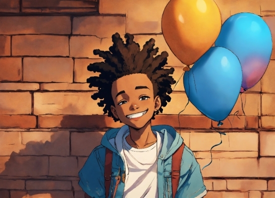 Head, Smile, Happy, Gesture, Balloon, Cartoon