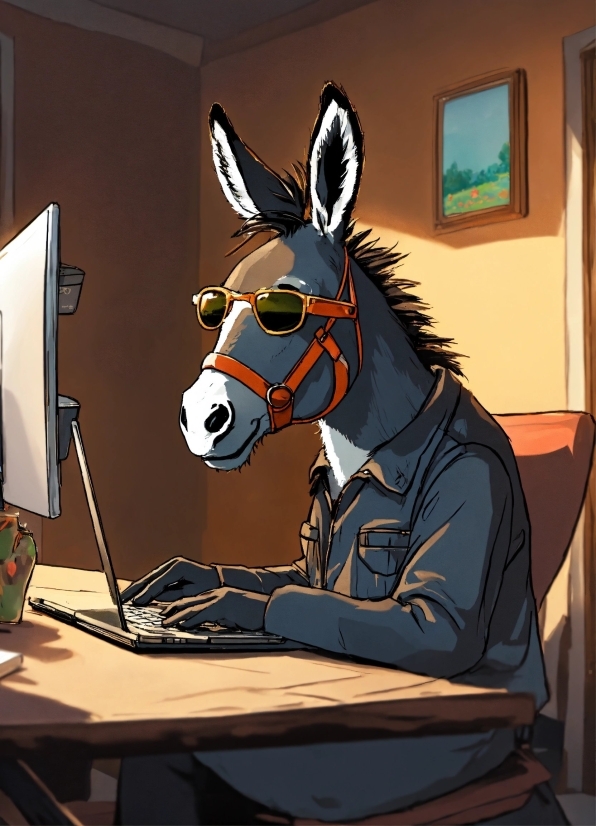 Horse, Table, Computer, Jaw, Ear, Personal Computer