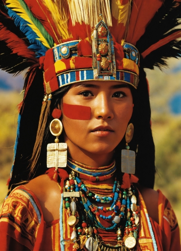 Human, Temple, Yellow, Tribal Chief, Headgear, Tribe