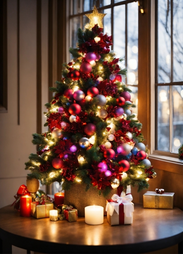 Igetintopc Illustrator, Christmas Tree, Christmas Ornament, Plant, Light, Holiday Ornament