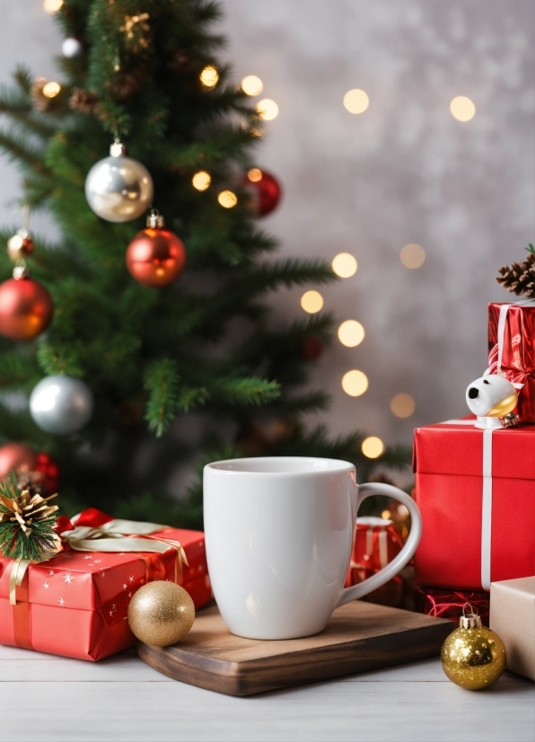 Illustrator Full Version, Christmas Tree, Christmas Ornament, Tableware, Light, Plant