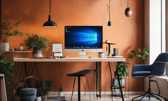 Image Upscaler, Plant, Table, Furniture, Personal Computer, Desk