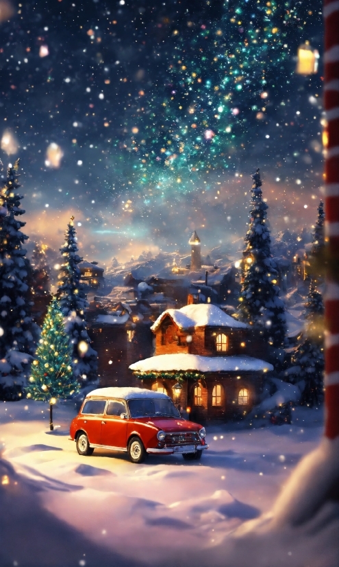 Land Vehicle, Car, Vehicle, Photograph, Snow, Automotive Lighting