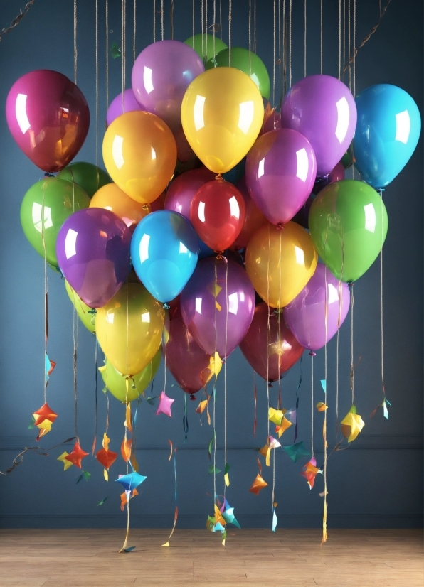 Light, Balloon, Decoration, Purple, Pink, Party Supply