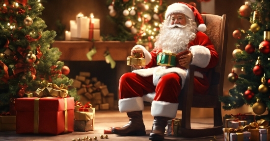Light, Beard, Christmas Tree, Toy, Santa Claus, Candle