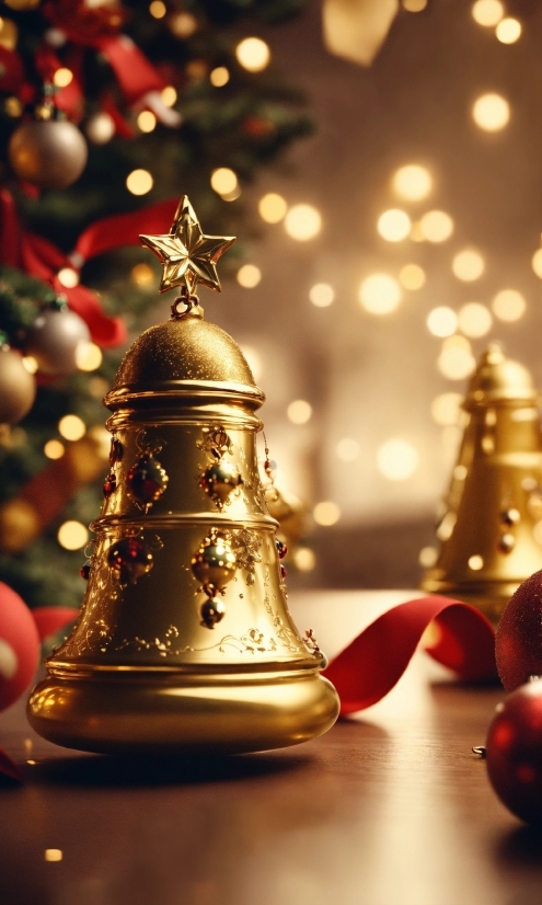 Light, Christmas Tree, Christmas Ornament, Wood, Red, Ornament