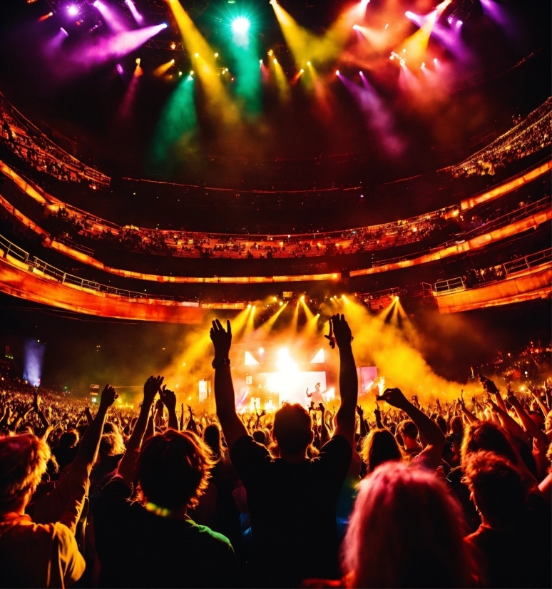 Light, Concert, Music, Entertainment, Orange, Performing Arts