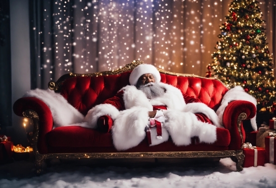 Light, Couch, Decoration, Christmas Tree, Lighting, Snow