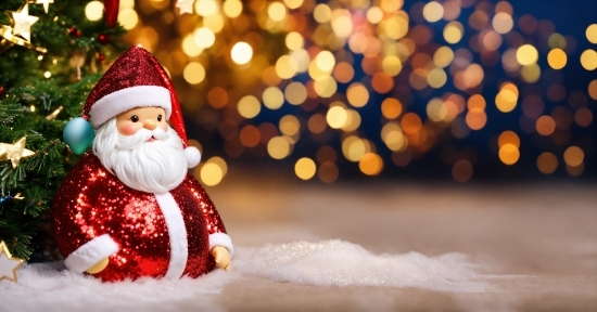 Light, Happy, Christmas Ornament, Santa Claus, Toy, Ornament