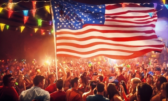 Light, Product, Celebrating, Flag Of The United States, Crowd, Flag