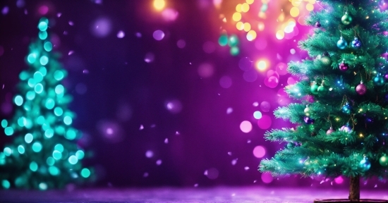 Light, Purple, Plant, Christmas Tree, Liquid, Organism