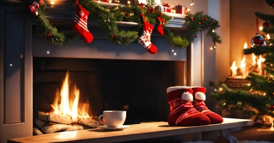 Light, Table, Lighting, Christmas Ornament, Fire, Christmas Decoration