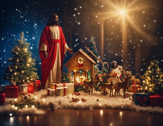 Light, World, Lighting, Entertainment, Nativity Scene, Christmas Ornament