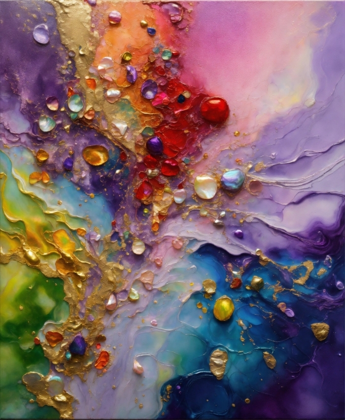 Liquid, Purple, Art, Painting, Paint, Pattern