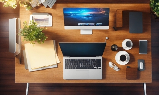 Living Room Stock Photo, Computer, Personal Computer, Table, Computer Desk, Property
