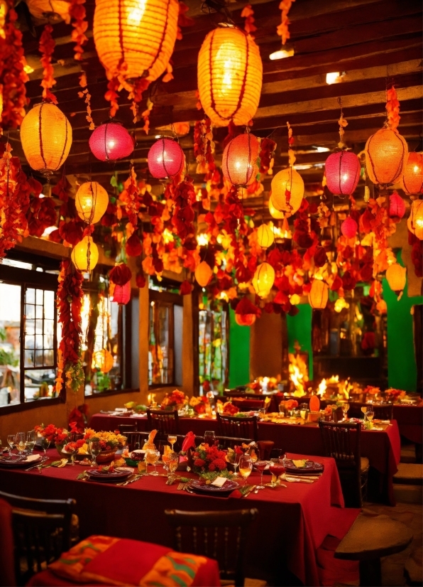 Lunapic Blend Two Images, Decoration, Light, Table, Orange, Interior Design