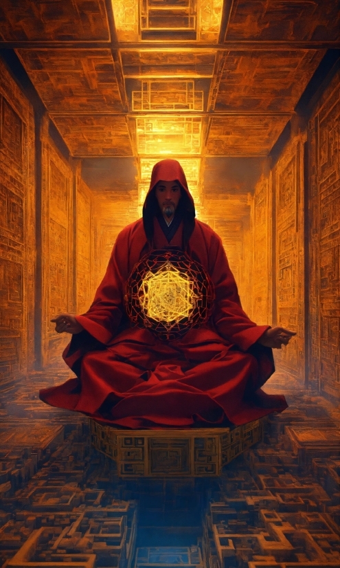Monk, Flooring, Religious Item, Wood, Pray, Art