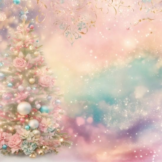 Nature, Pink, Atmospheric Phenomenon, Art, Tree, Christmas Ornament