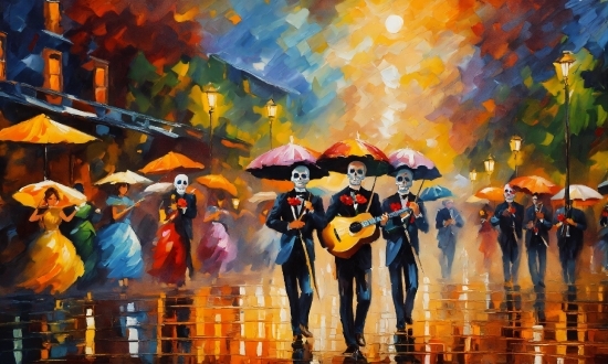 Orange, Paint, Drum, Performing Arts, Art, Entertainment