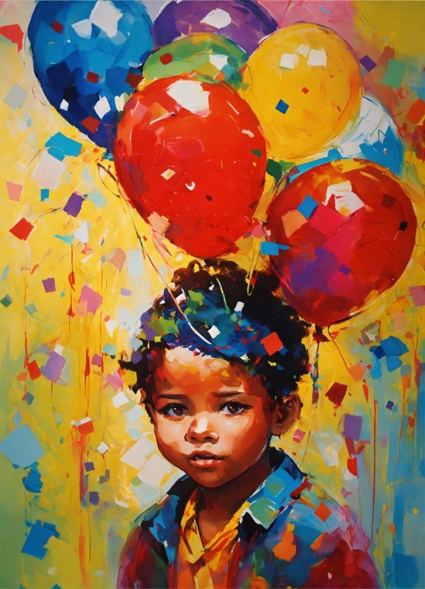 Paint, Blue, Balloon, Yellow, Art, Party Supply