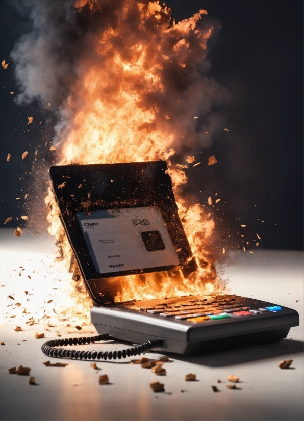 Personal Computer, Fire, Flame, Heat, Computer, Pollution