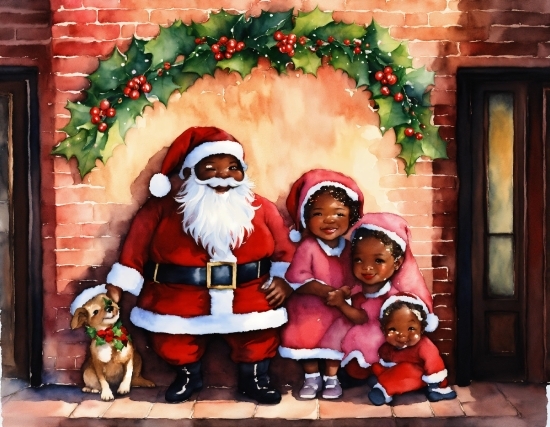 Photograph, Beard, Santa Claus, Christmas Decoration, Happy, Snapshot
