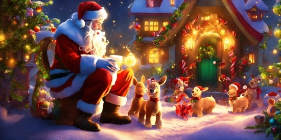 Photograph, Light, World, Cartoon, Christmas Ornament, Christmas Decoration