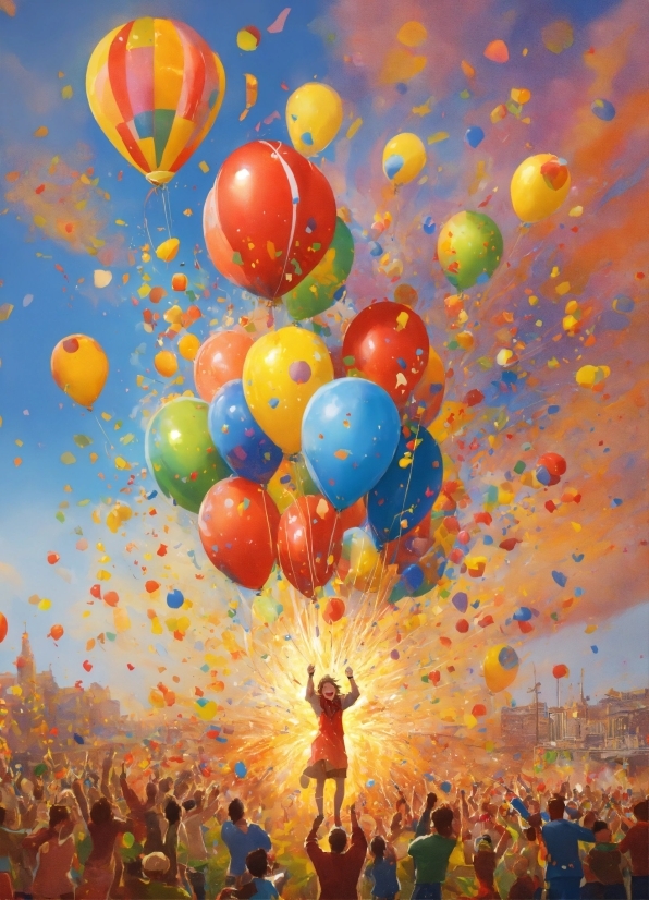Photograph, Sky, Light, Balloon, Celebrating, World