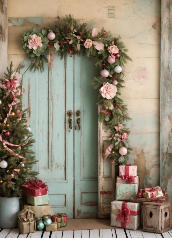 Photograph, White, Green, Plant, Christmas Tree, Wood