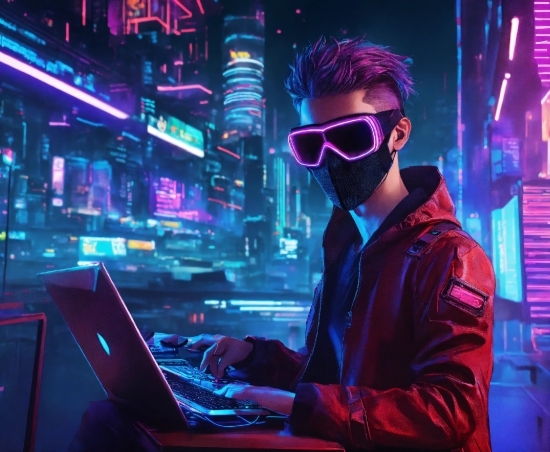 Pigeon Illustration, Computer, Personal Computer, Purple, Laptop, Entertainment