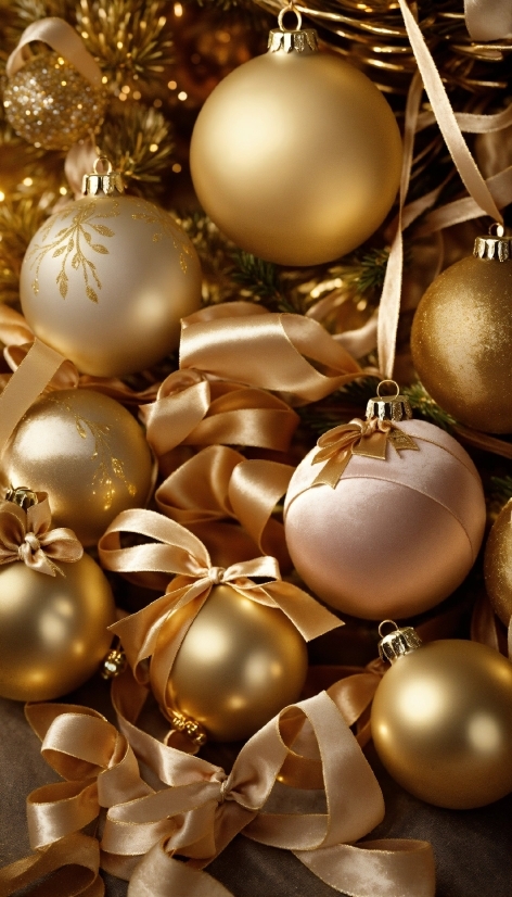 Plant, Christmas Ornament, Light, Gold, Ornament, Christmas Decoration