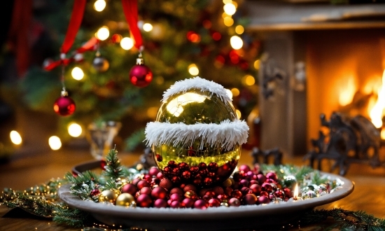 Plant, Christmas Tree, Food, Light, Christmas Ornament, Fruit