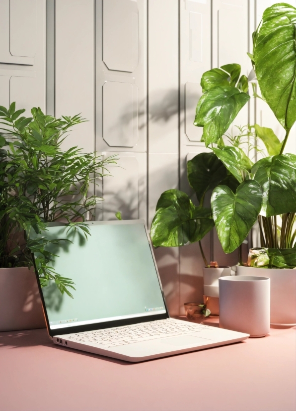 Plant, Computer, Property, Personal Computer, Houseplant, Window