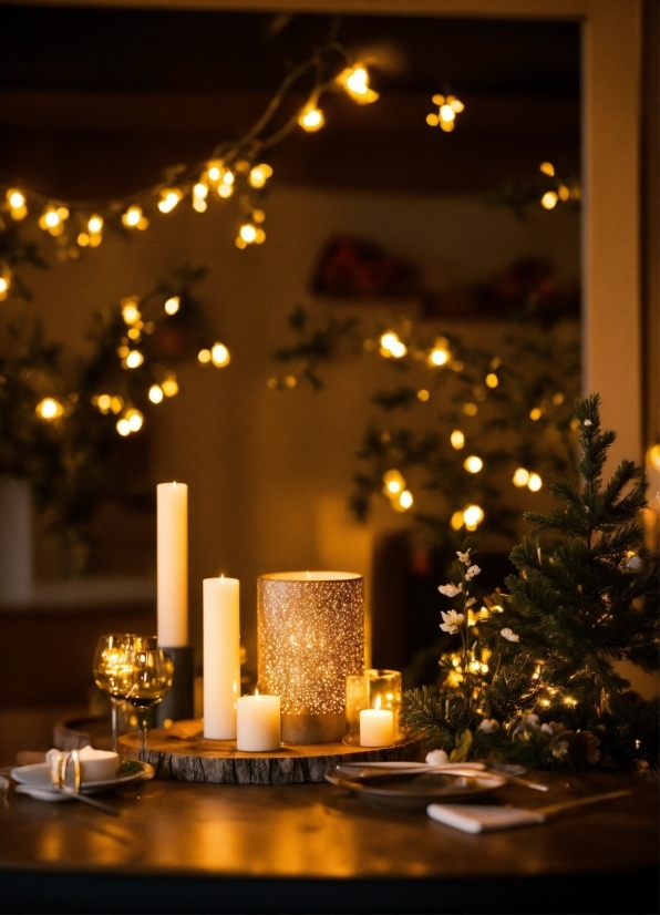 Plant, Decoration, Branch, Woody Plant, Candle, Christmas Decoration