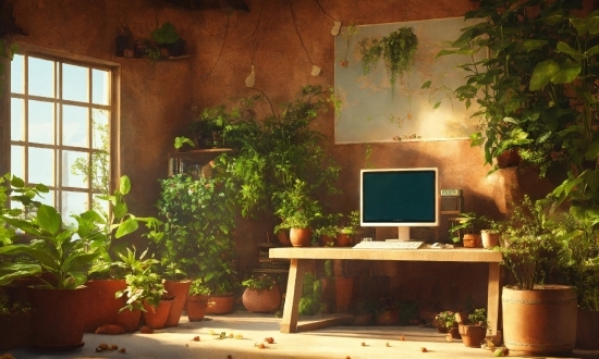 Plant, Furniture, Property, Computer, Building, Personal Computer