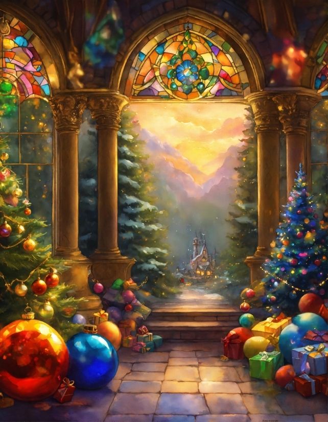Plant, Light, Christmas Tree, Christmas Ornament, Blue, Decoration