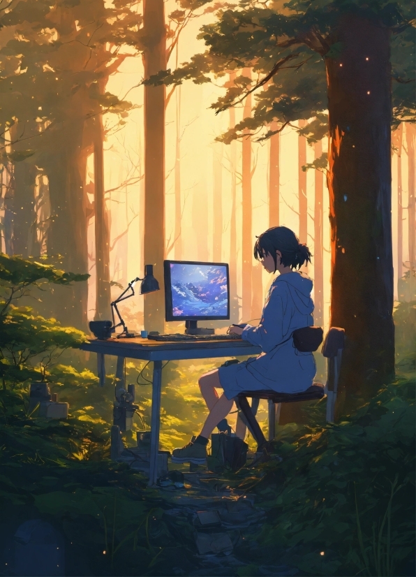 Plant, Personal Computer, Computer, Table, Nature, Tree