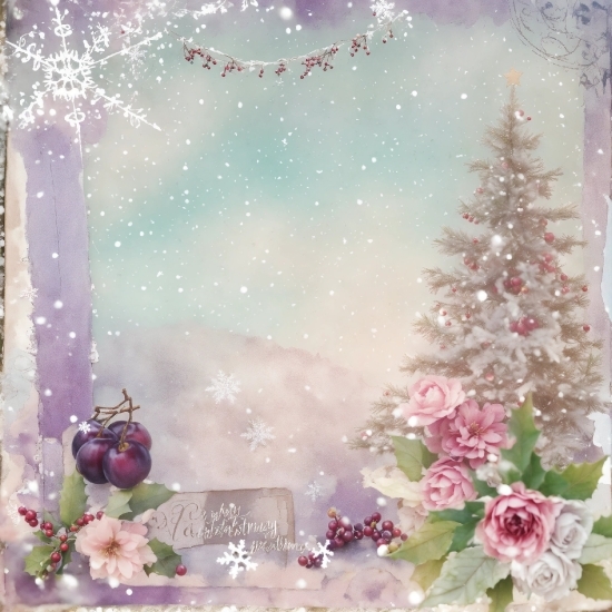 Plant, Photograph, Flower, Christmas Ornament, Window, Christmas Tree