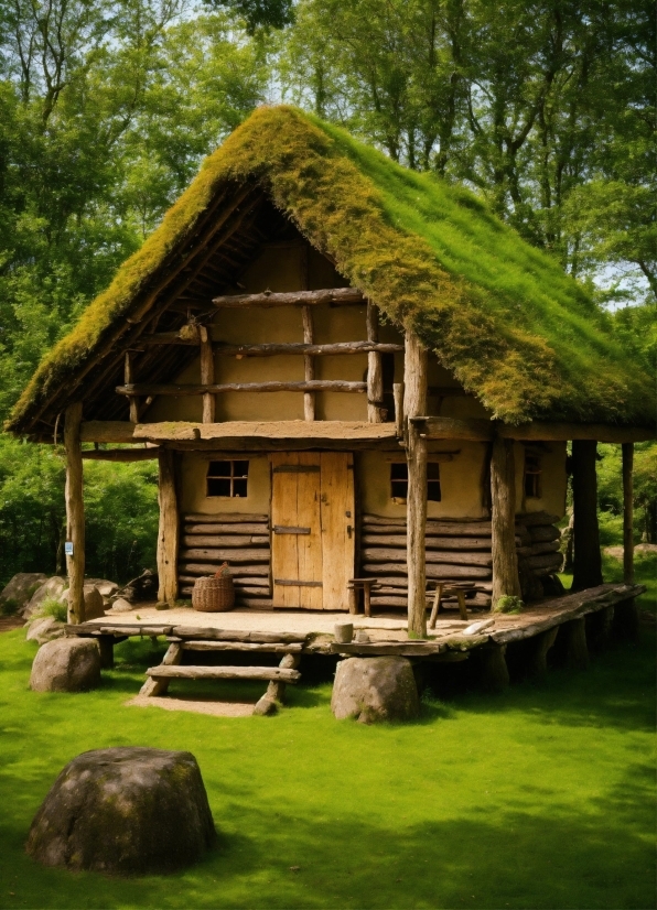 Plant, Wood, Tree, Natural Landscape, Grass, Thatching