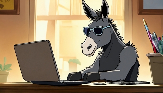 Premium Vector Cartoon, Computer, Laptop, Cartoon, Personal Computer, Art