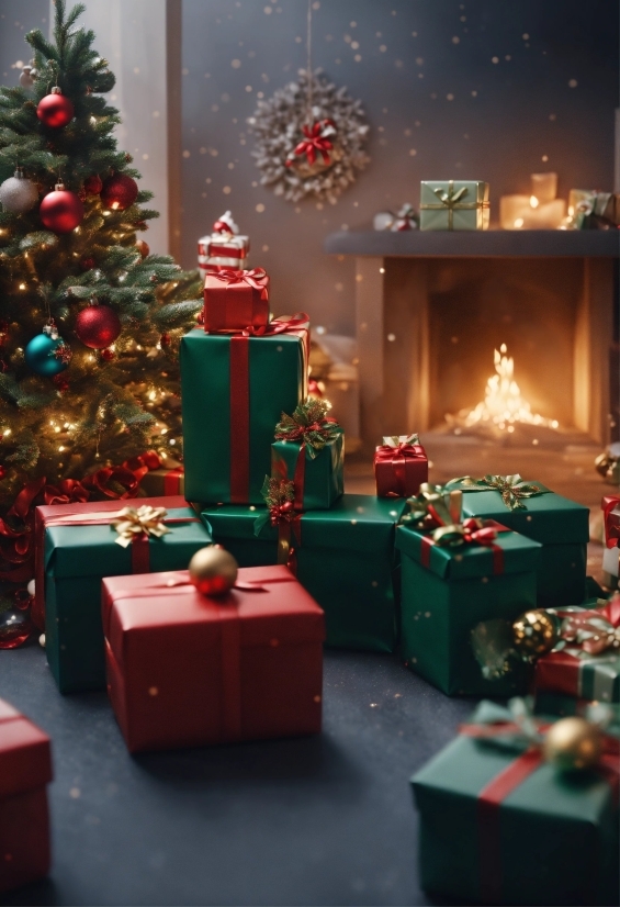 Property, Christmas Tree, Light, Christmas Ornament, Green, Decoration