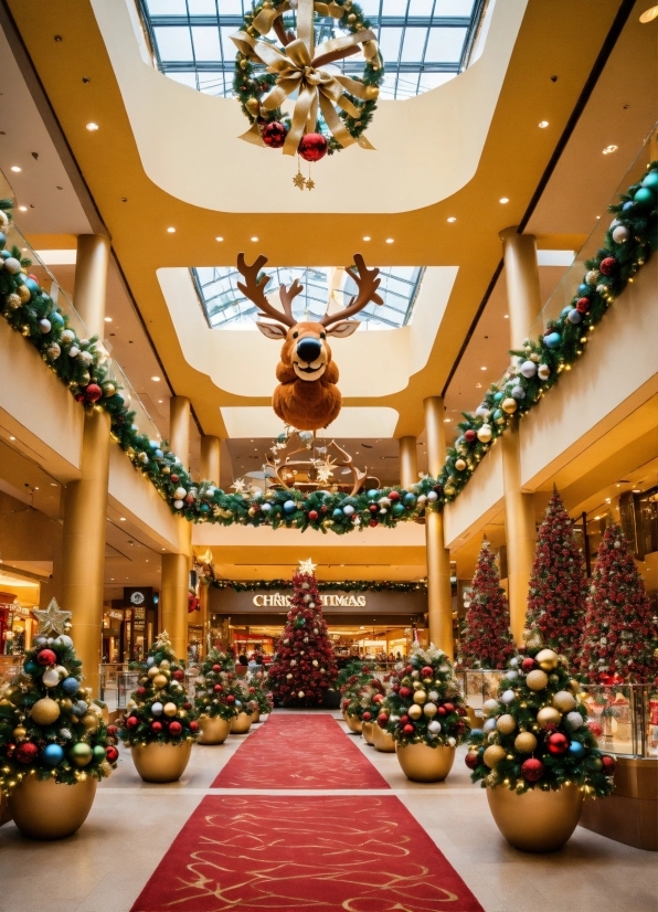 Property, Decoration, White, Light, Christmas Tree, Interior Design
