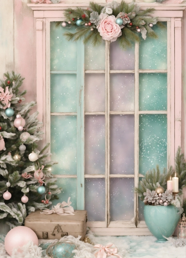Property, Photograph, Christmas Tree, Plant, Green, White