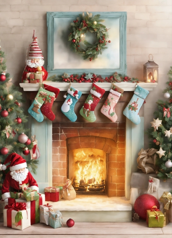 Property, White, Green, Christmas Ornament, Interior Design, Christmas Tree