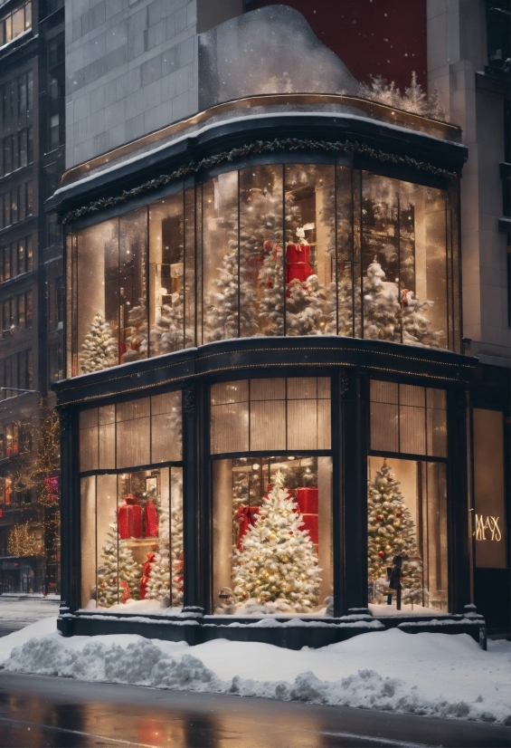 Property, Window, Building, Light, Christmas Tree, Fixture