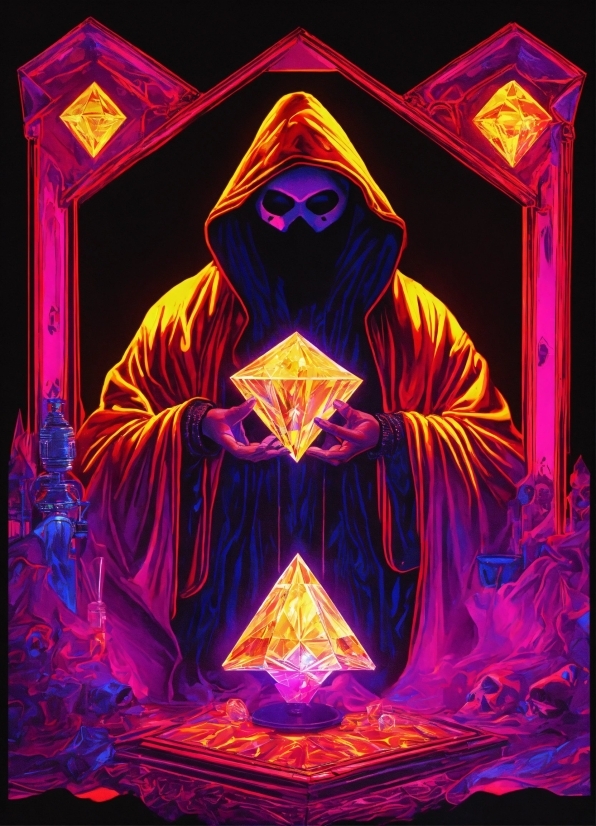 Purple, Triangle, Art, Symmetry, Magenta, Rectangle